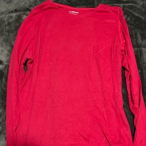 Croft & Barrow red long sleeve tee